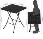 Table pliante pour terrasse et balcon en HDPE de 61 x 61 cm - photo 4